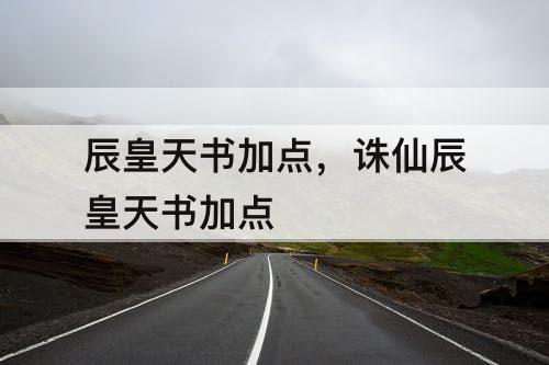 辰皇天书加点，诛仙辰皇天书加点
