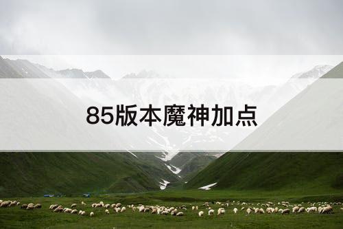 85版本魔神加点