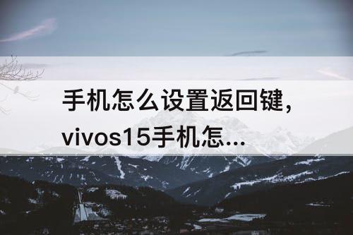 手机怎么设置返回键，vivos15手机怎么设置返回键在下面