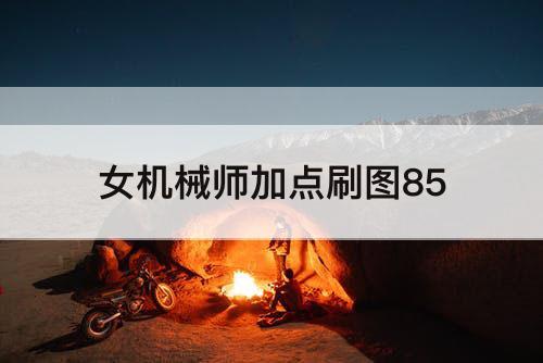女机械师加点刷图85