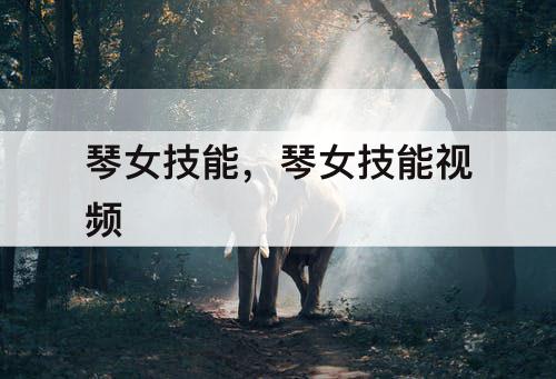琴女技能，琴女技能视频
