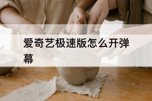 爱奇艺极速版怎么开弹幕