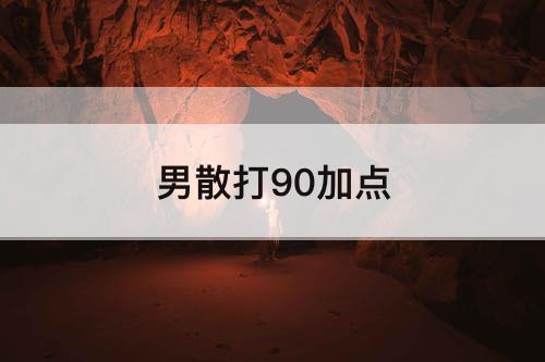 男散打90加点
