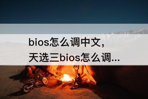 bios怎么调中文，天选三bios怎么调中文