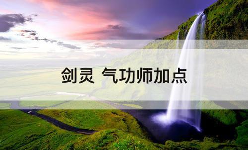 剑灵 气功师加点