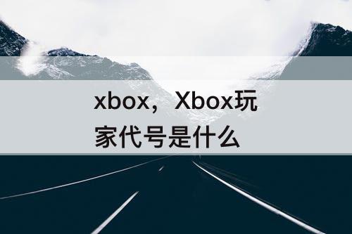 xbox，Xbox玩家代号是什么