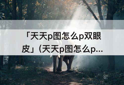 「天天p图怎么p双眼皮」(天天p图怎么p双眼皮跟眼线)