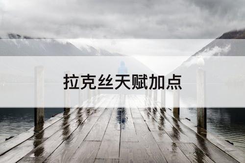 拉克丝天赋加点