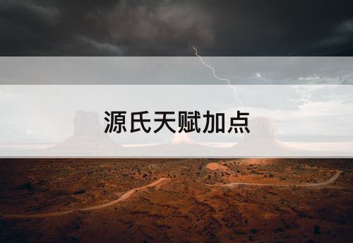 源氏天赋加点