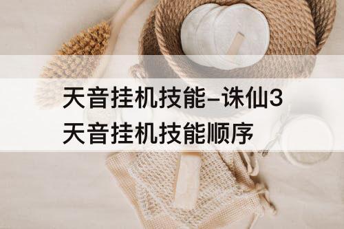 天音挂机技能-诛仙3天音挂机技能顺序