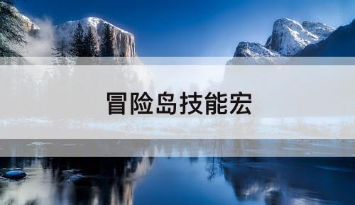 冒险岛技能宏