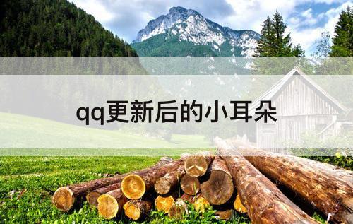 qq更新后的小耳朵