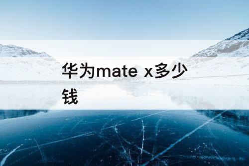 华为mate x多少钱