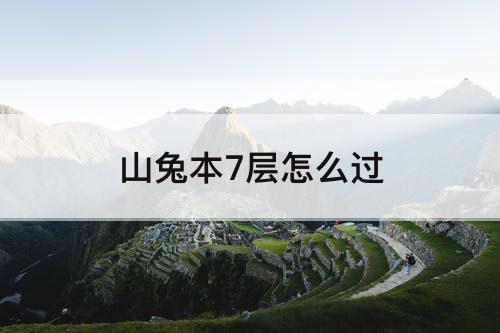 山兔本7层怎么过