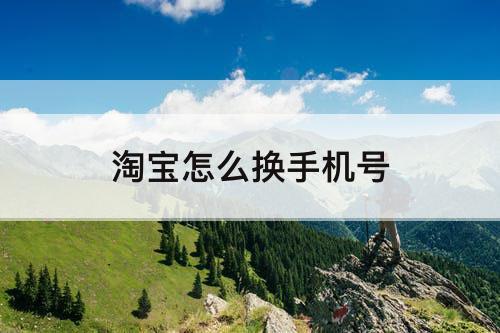 淘宝怎么换手机号