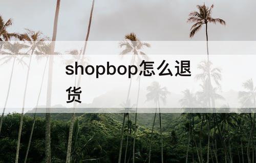 shopbop怎么退货