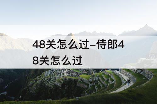 48关怎么过-侍郎48关怎么过