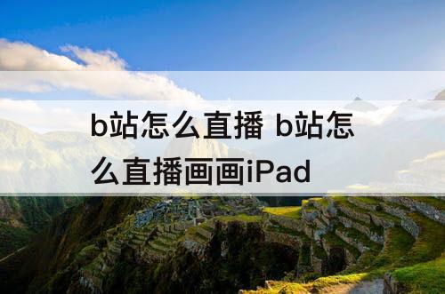b站怎么直播 b站怎么直播画画iPad