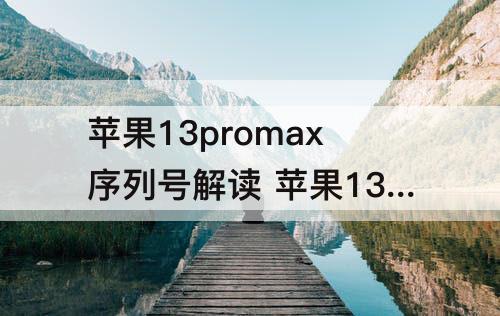 苹果13promax序列号解读 苹果13promax序列号解读WX9JV7L26N