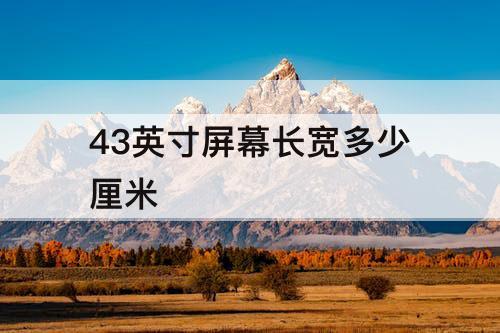 43英寸屏幕长宽多少厘米