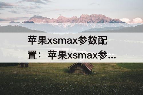 苹果xsmax参数配置：苹果xsmax参数配置图片