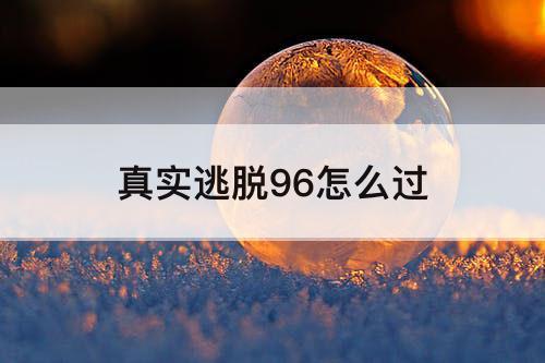 真实逃脱96怎么过