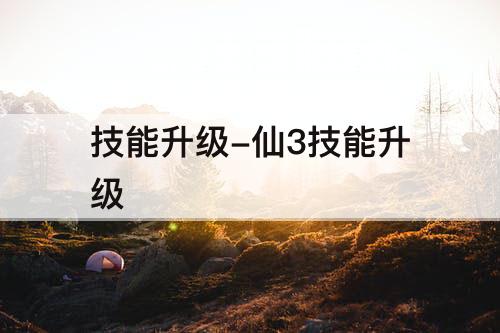 技能升级-仙3技能升级