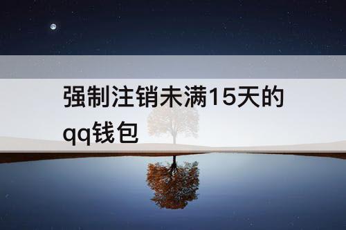 强制注销未满15天的qq钱包
