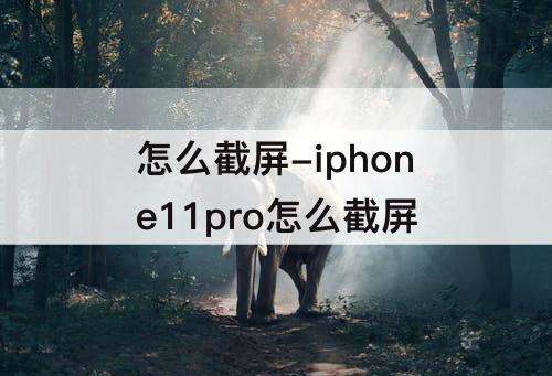 怎么截屏-iphone11pro怎么截屏