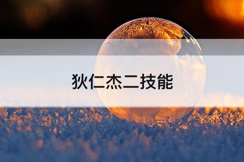 狄仁杰二技能