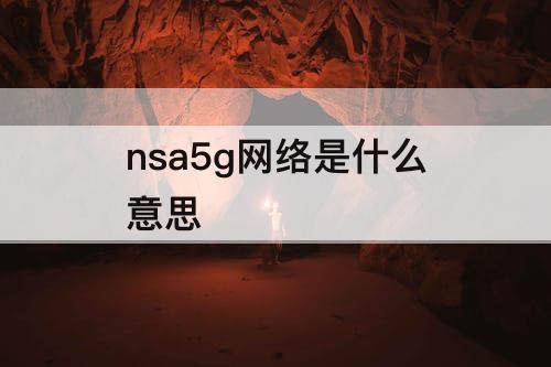 nsa5g网络是什么意思