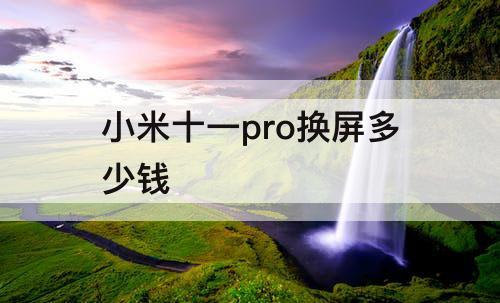 小米十一pro换屏多少钱