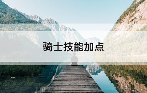 骑士技能加点
