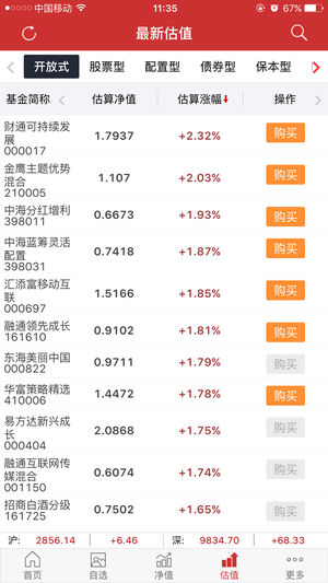 和讯基金截图