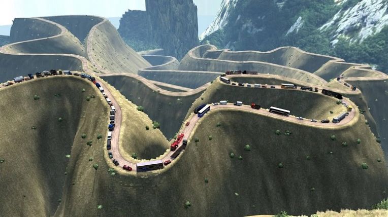 世界卡车模拟器2危险道路截图