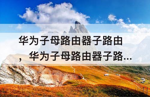 华为子母路由器子路由，华为子母路由器子路由器怎么连接