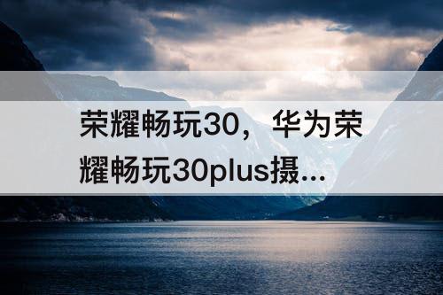 荣耀畅玩30，华为荣耀畅玩30plus摄像头参数
