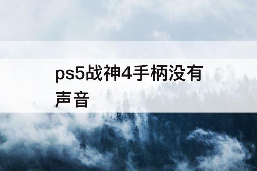 ps5战神4手柄没有声音