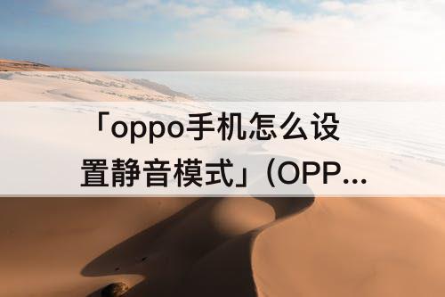 「oppo手机怎么设置静音模式」(OPPO手机怎么设置静音模式下来电震动)