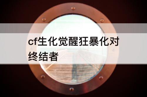 cf生化觉醒狂暴化对终结者