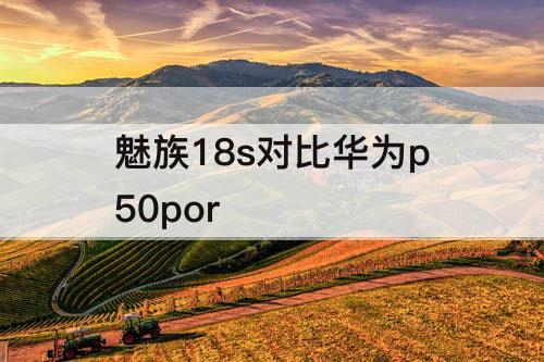 魅族18s对比华为p50por