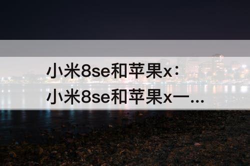 小米8se和苹果x：小米8se和苹果x一样大吗