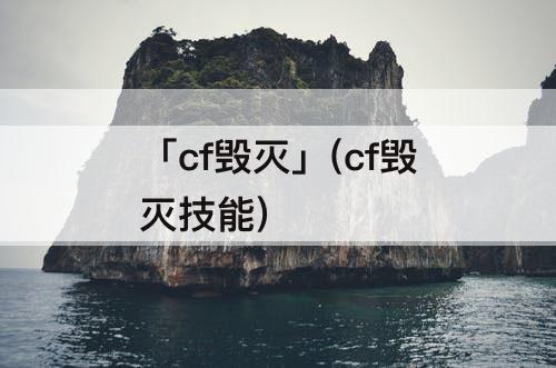 「cf毁灭」(cf毁灭技能)