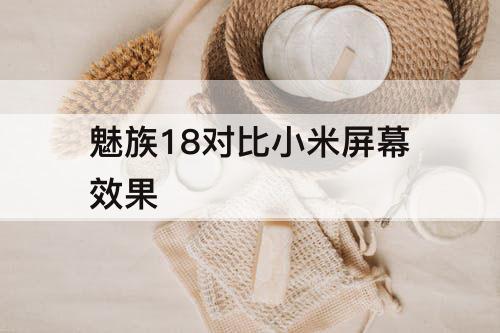 魅族18对比小米屏幕效果