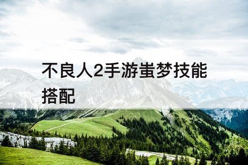 不良人2手游蚩梦技能搭配
