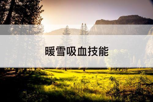 暖雪吸血技能