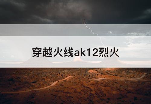 穿越火线ak12烈火
