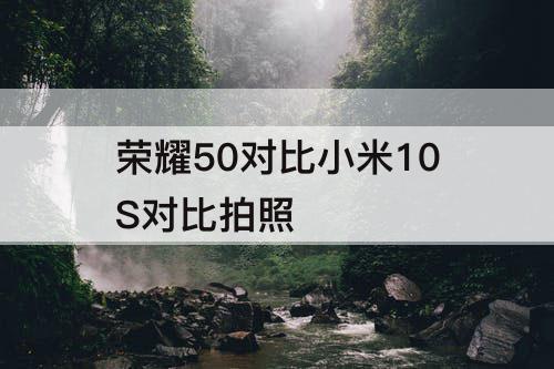 荣耀50对比小米10S对比拍照