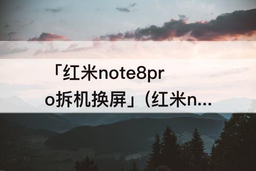 「红米note8pro拆机换屏」(红米note8pro拆机换屏教程)