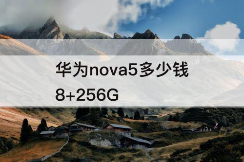 华为nova5多少钱8+256G